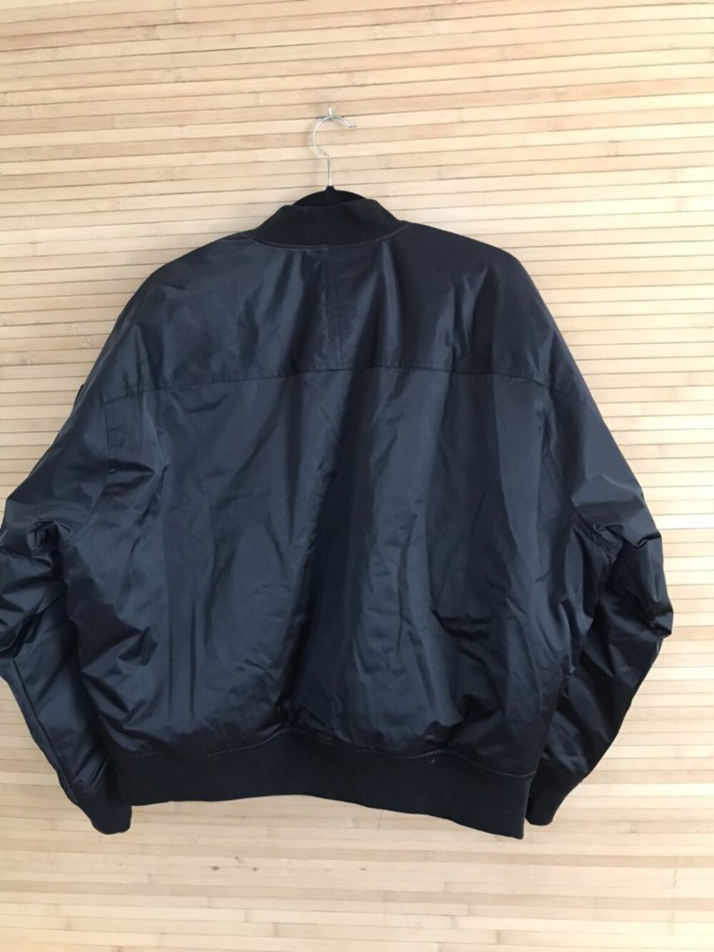 NWT Athleta Sateen bomber black jacket sz L Large - Picture 4 of 6